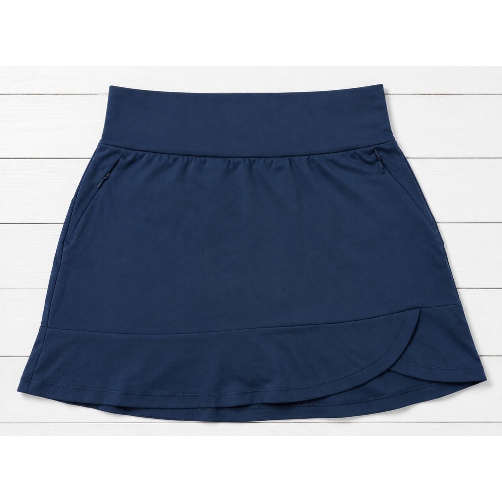 Adidas Skort Athletic Tennis Golf Skirt Navy Blue Medium -4297